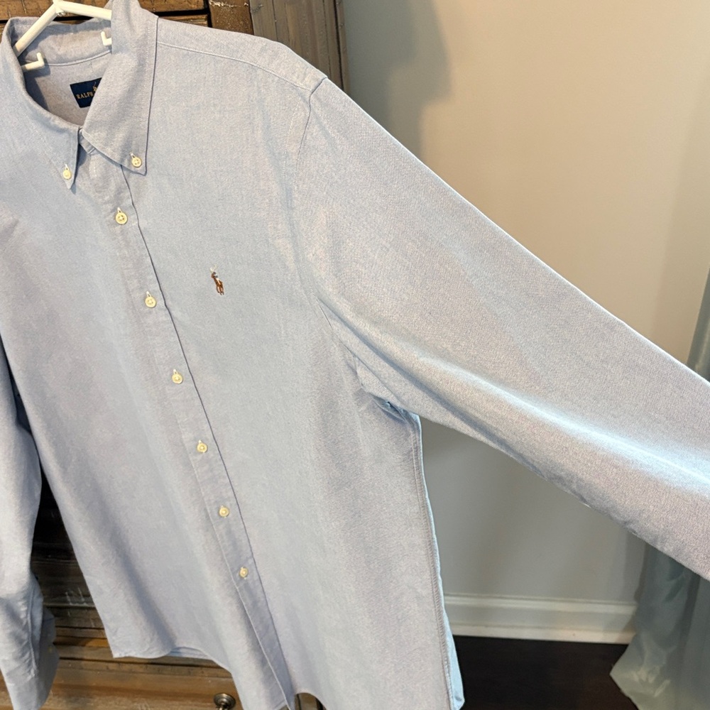 Ralph Lauren Men's XL Blue Button Down Shirt - Picture 6 of 7